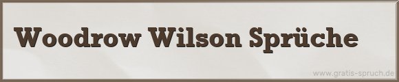 Woodrow Wilson Sprüche